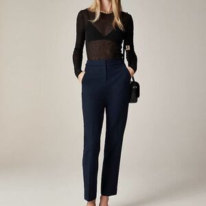 NWT J. Crew 2024 Kate Straight Leg Pant in Four Season Stretch Navy Size 00